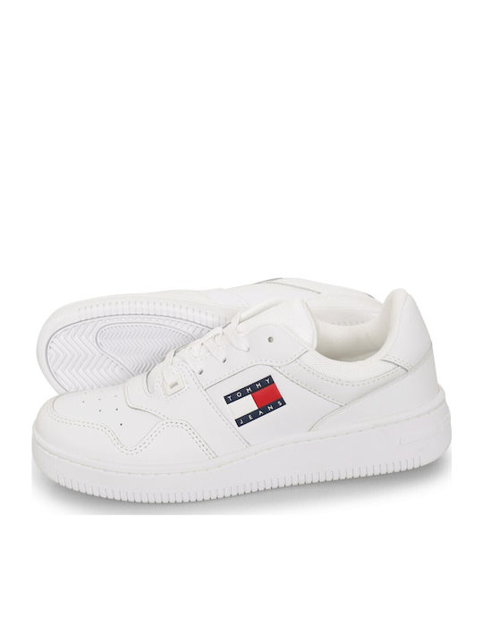 Tommy Hilfiger Retro Basket Sneakers Λευκό