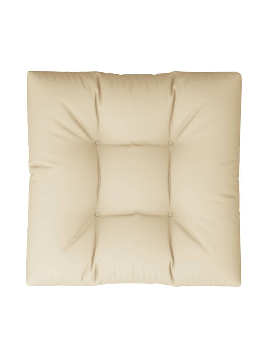 vidaXL Gartenstuhlkissen Paletten Beige 70x70cm