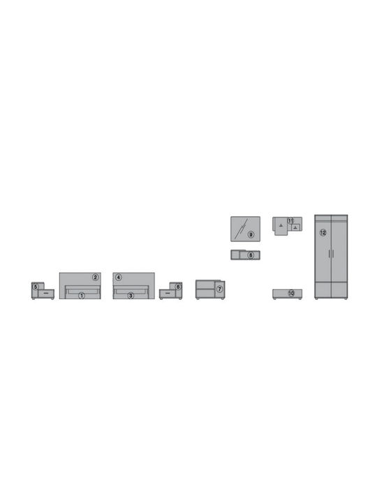 Спален Комплект Bali 80x190см 10 Бройки
