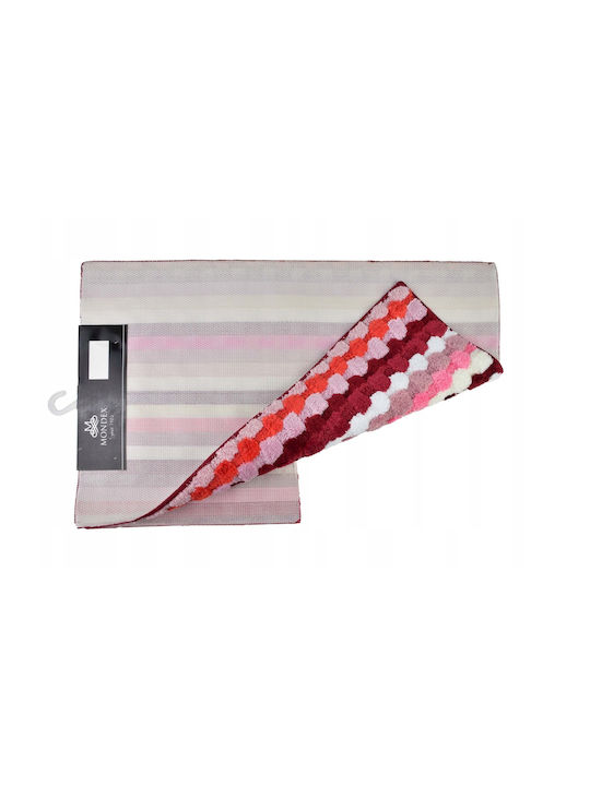 Mondex Сет Бански килими Правоъгълена Red Stripes 50x90бр 2бр