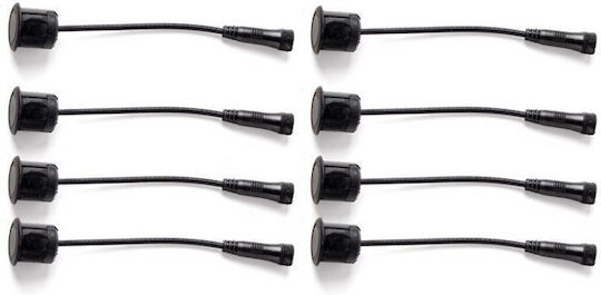 Keetec Sistem de Parcare Auto Partea din spate cu Ecran / Buzzer și 8 Senzori 18.8mm în Culoare Negru