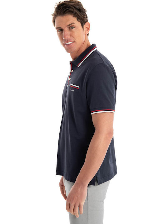 Pique Polo T-shirt Navy Blue