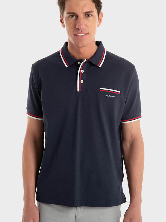 Pique Polo T-shirt Navy Blue