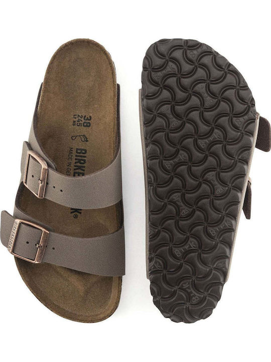 Arizona Ανδρικά Σανδάλια σε Καφέ Χρώμα Narrow Fit