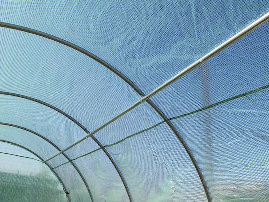 Garden Greenhouse Tunnel Type Metal Frame 300x800cm Green 24sqm