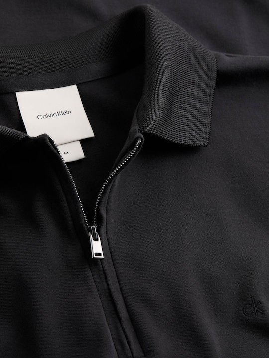 Kurzarm Herrenbluse Schwarz K10K112754