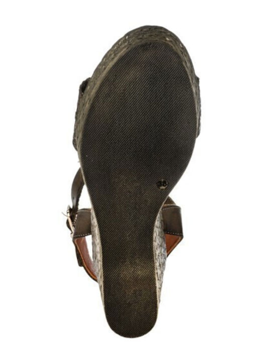 Damenplattformen Khaki
