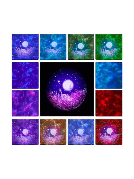 Led Παιδικό Φωτιστικό Projector Night Light 3 Light