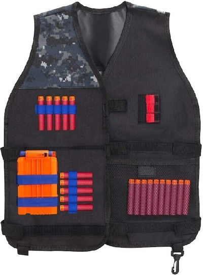 Set Vesta Compatibil N-Strike Nerf 50 Arcuri Din Spumă Ochelari de Siguranță Încărcător Fular Brățară Arcuri Roșii