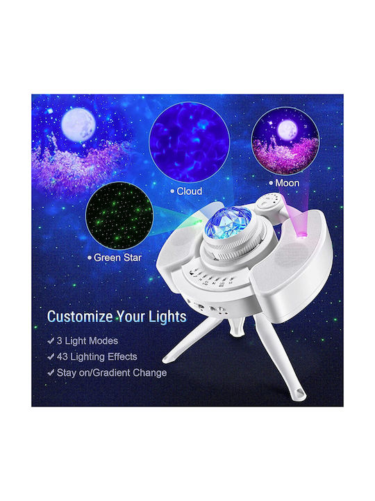 Led Παιδικό Φωτιστικό Projector Night Light 3 Light