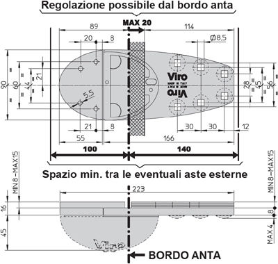 Viro Σετ Εγκατάστασης Van Lock 4222