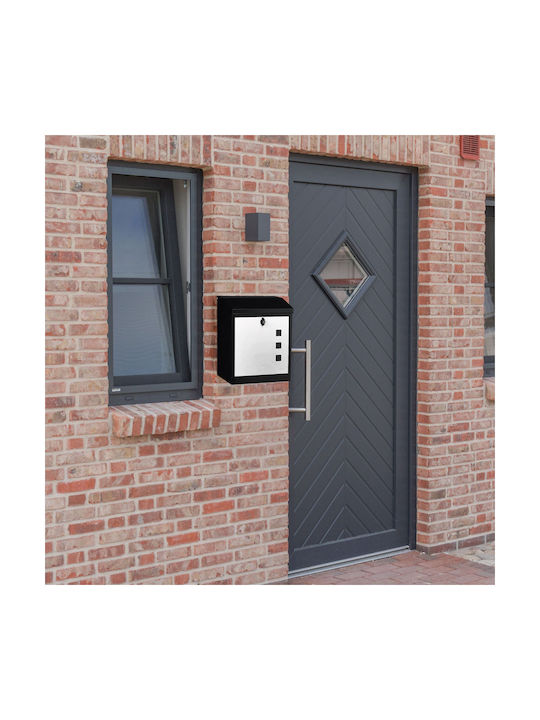 Relaxdays Cutie Poștală pentru Exterior Inox în Culoarea Gri 53x43.5x26cm