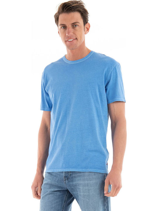 Tricou Gold Tab Albastru Cer