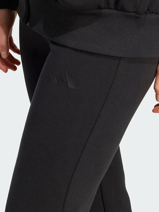 All Szn Flared Velvet Sweatpants Black