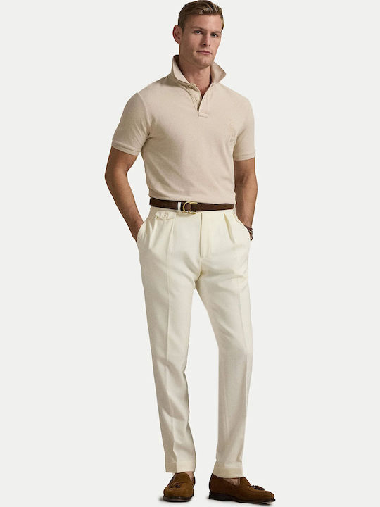 Polo Short Sleeve Beige Blouse