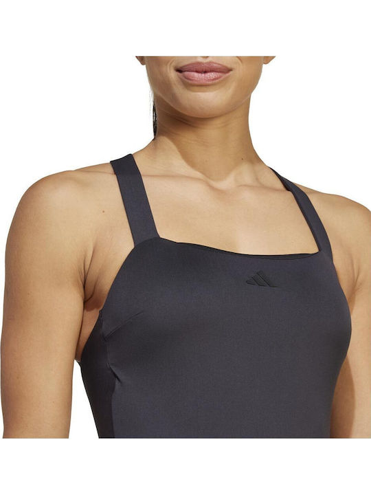 Iconisea Padded Premium Activewear Swimsuit with Removable Padding Black