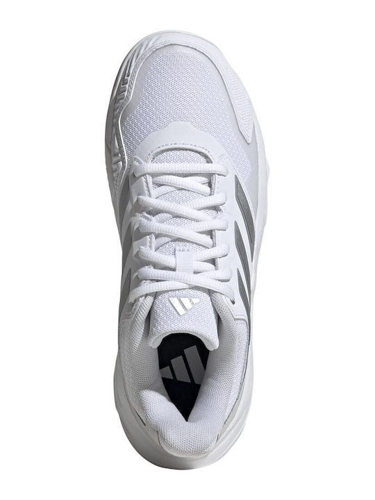 adidas Courtjam Control 3 Γυναικεία Παπούτσια Τένις για Χωμάτινα Γήπεδα Λευκά adidas Courtjam Control 3 Γυναικεία Παπούτσια Τένις για Χωμάτινα Γήπεδα Λευκά