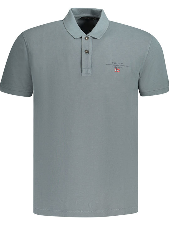Elbas Polo Bluza Sport Tricou Cu Mânecă Scurtă Albastru Petrol