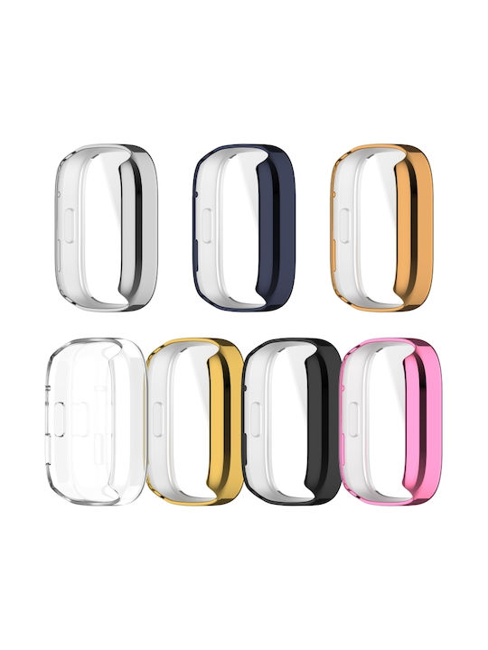 Защитна Силиконов Калъф със Стъкло в Син цвят за Redmi Watch 3