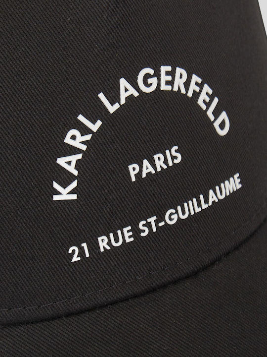 Jockey Pentru Femei K Rsg Șapcă Neagră Karl Lagerfeld A1w33201-999 Black