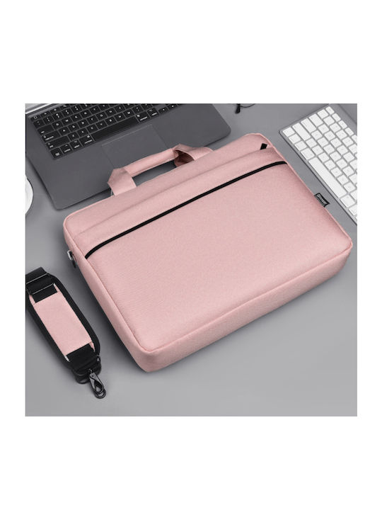 Waterproof Shoulder / Handheld Bag for 15.6" Laptop Pink 6534