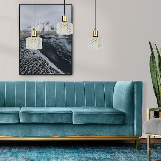 Eko Light Κρεμαστό Φωτιστικό Χρυσό με Ντουί G9