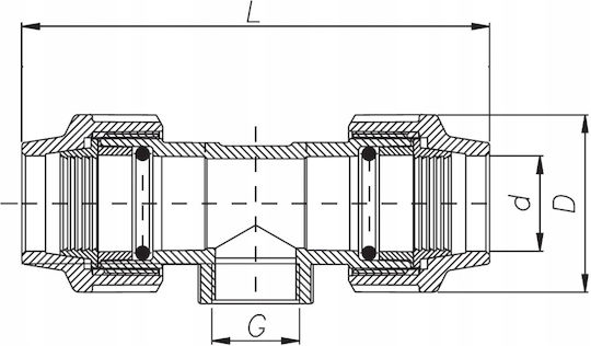 Unidelta 603624 Ταφ Σωλήνων Ποτίσματος 25mm