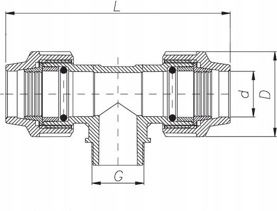 Unidelta 603524 Ταφ Σωλήνων Ποτίσματος 25mm