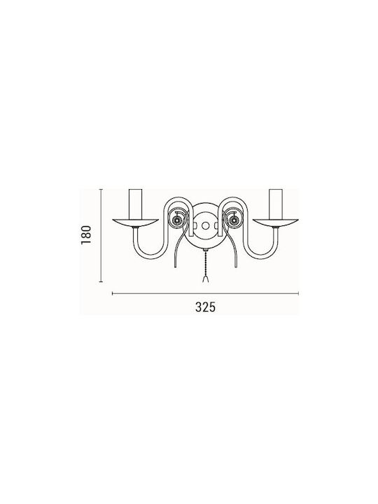 Eurolamp Φωτιστικό Τοίχου Διάφανο 21x30εκ. Eurolamp Φωτιστικό Τοίχου Διάφανο 21x30εκ.