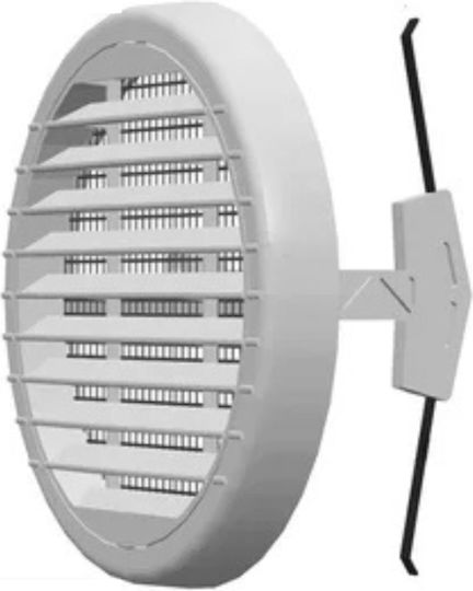 Vent Louver Round with Screen