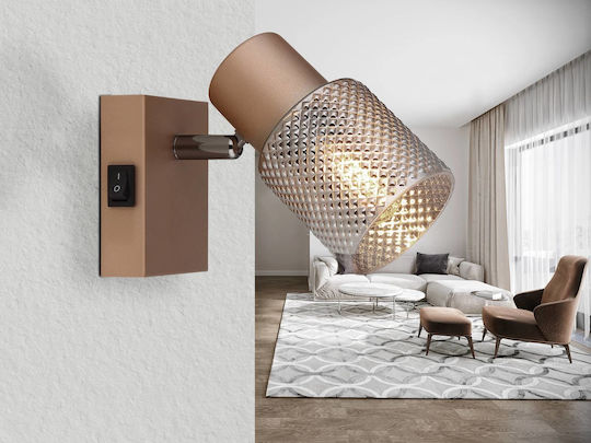Globo Lighting Einzel Spot mit Fassung E14 in Braun Farbe