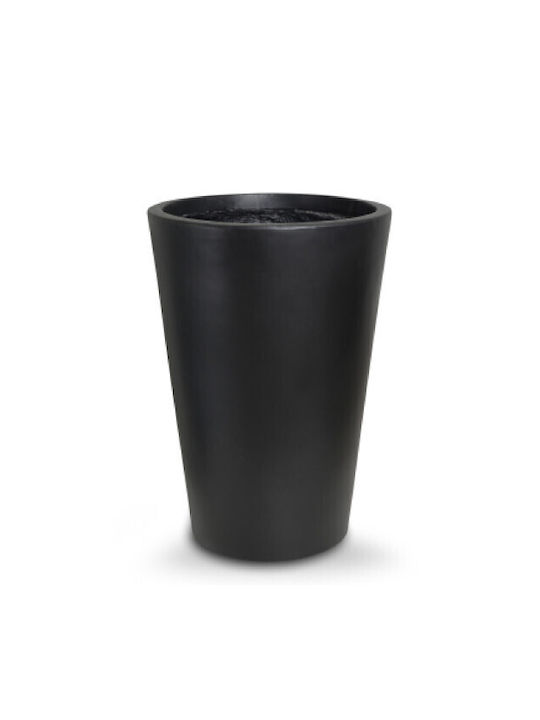 Harmony Pot Ceramic Black 30x30x51.5cm.