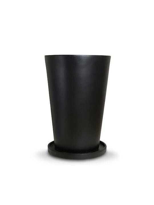 Harmony Pot Ceramic Black 30x30x51.5cm.
