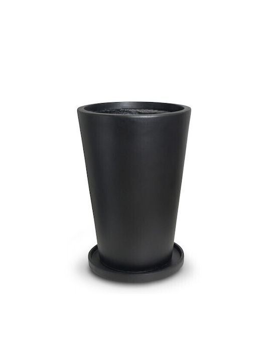Harmony Topf Keramik Black 50.5x50.5x71.5cm.