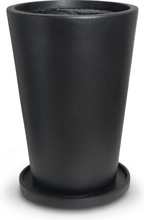 Harmony Ghiveci Ceramică Negru 50.5x50.5x71.5cm.
