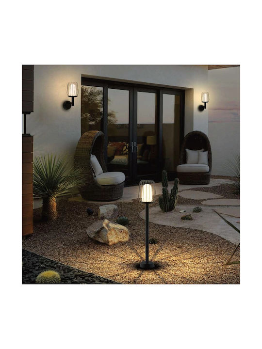 Sun Light Outdoor Floor Lamp Small Post 23W IP54 for E27 Socket Black