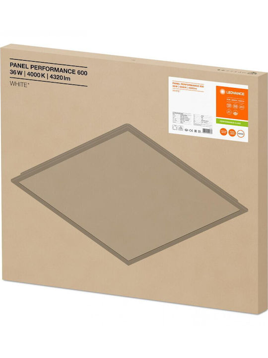 Ledvance Panou LED Pătrat 36W Cu Lumină Alb Natural 4000K