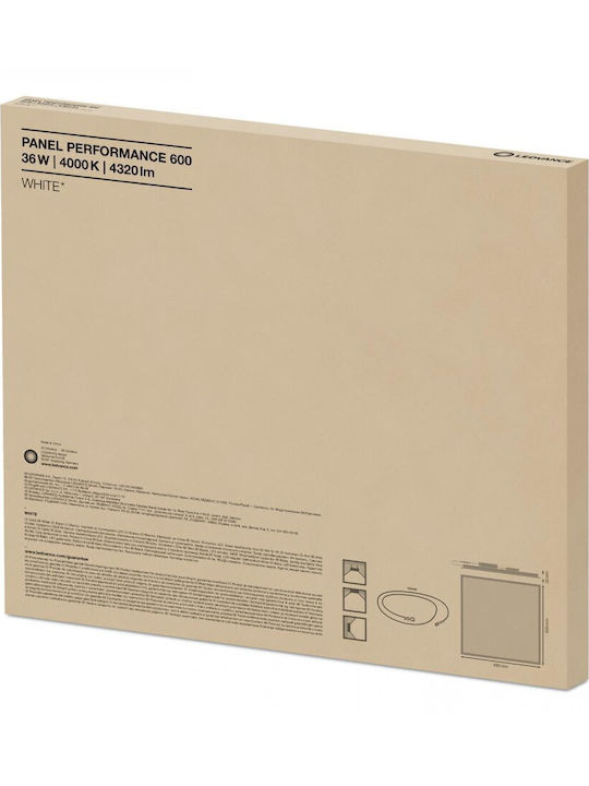 Ledvance Panou LED Pătrat 36W Cu Lumină Alb Natural 4000K