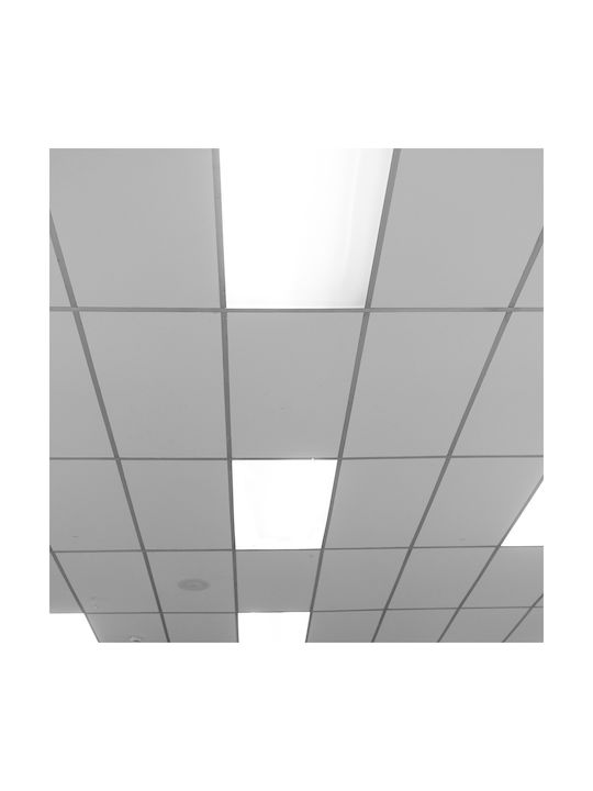 Eko Light Παραλληλόγραμμο Κρεμαστό LED Panel 40W με Φυσικό Λευκό Φως 4000K 120x30εκ.