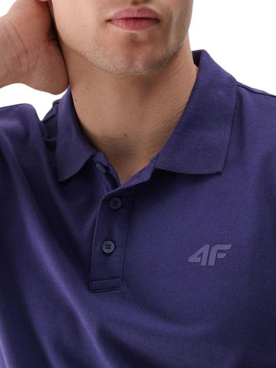 Tricou Polo Cu Mânecă Scurtă Albastru Marin