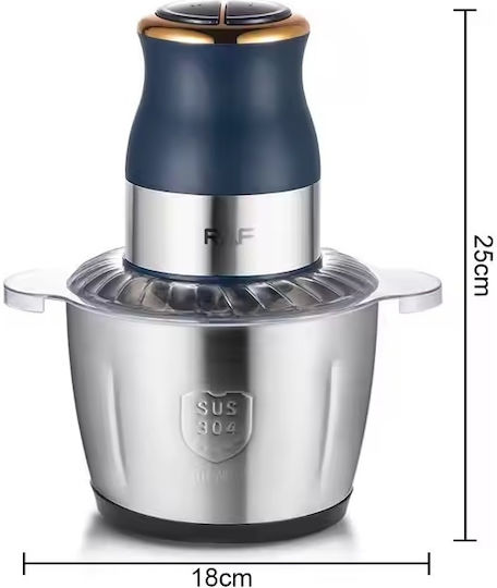 Raf R-7021 Multi Chopper 1000W with 3L Inox Bowl
