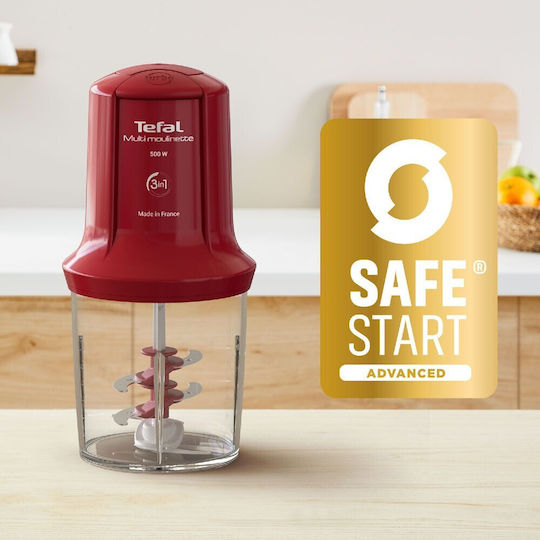 Tefal Multi Chopper 500W with 500ml Bowl Red