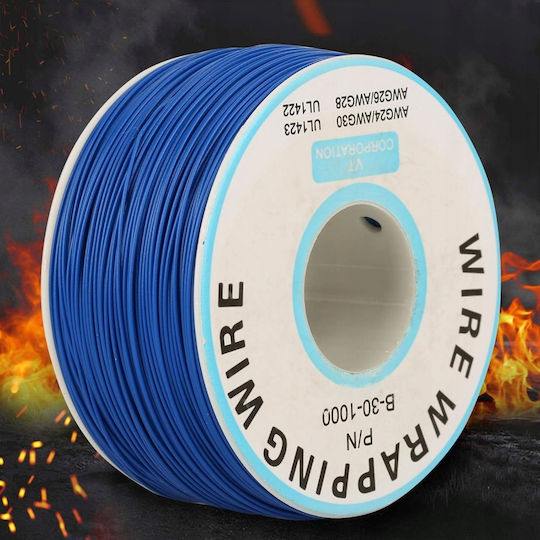 Καλώδιο Τύπου Kynar Awg 0.25mm Μπλε 200m