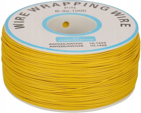 Kynar Type Wire Awg 0.25mm Yellow 200m
