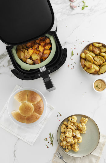 Lekue Кръгла Силиконова Форма 15cm Зелена За Air Fryer