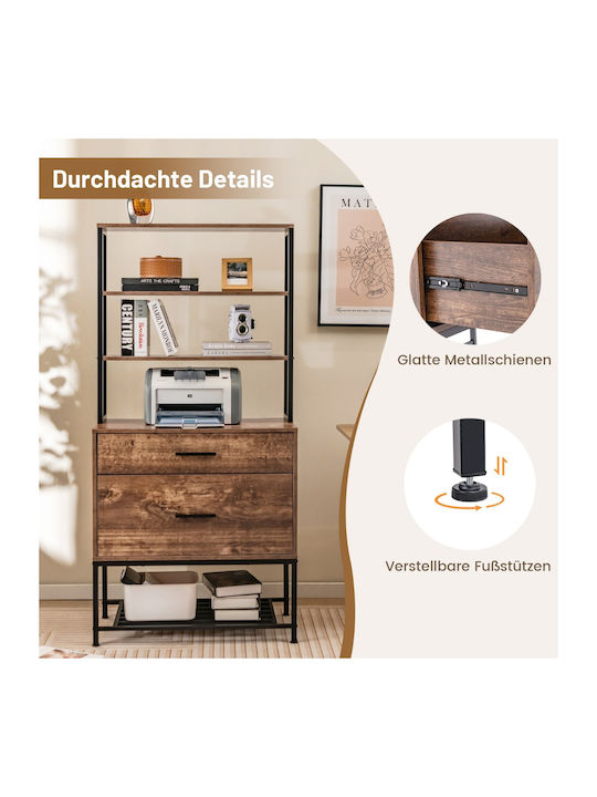 Office Storage Cabinet Industrial Style L75xW40xH156cm