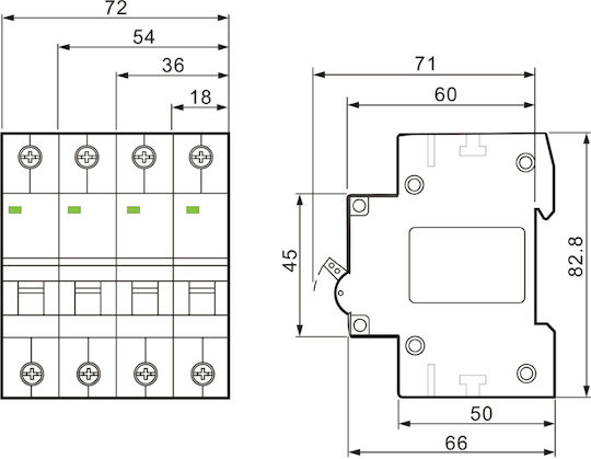 Tracon Electric Monopol Buton de comutare 230V 16A