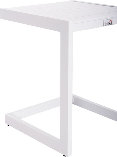 Belling Auxiliary Outdoor Foldable Aluminum Table White 42x43x53cm