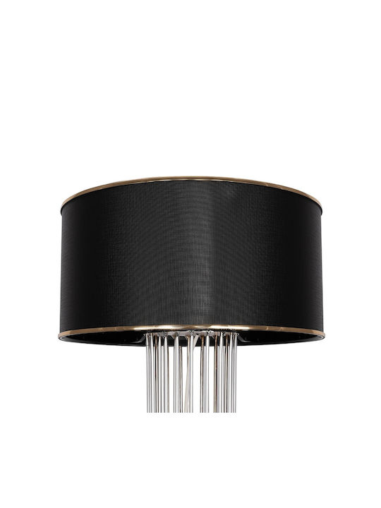 GloboStar Nova Φωτιστικό Δαπέδου Υ155xΜ38εκ. με Ντουί για Λαμπτήρα E27 Ασημί