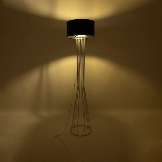 GloboStar Nova Floor Lamp H155xW38cm. with Socket for Bulb E27 White